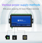 16-Channel Serial Server RS485 to Ethernet Gateway ModBus RTU to TCP CDEBYTE NB1A1 MQTT/HTTP POE Isolation Edge Computing
