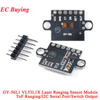 1-10Pcs VL53L0X V2 VL53L1X VL53L3CX VL53L4CD VL6180X  VL53L8CX VL53L7CX Time-of-Flight ToF Laser Ranging Sensor Module IIC
