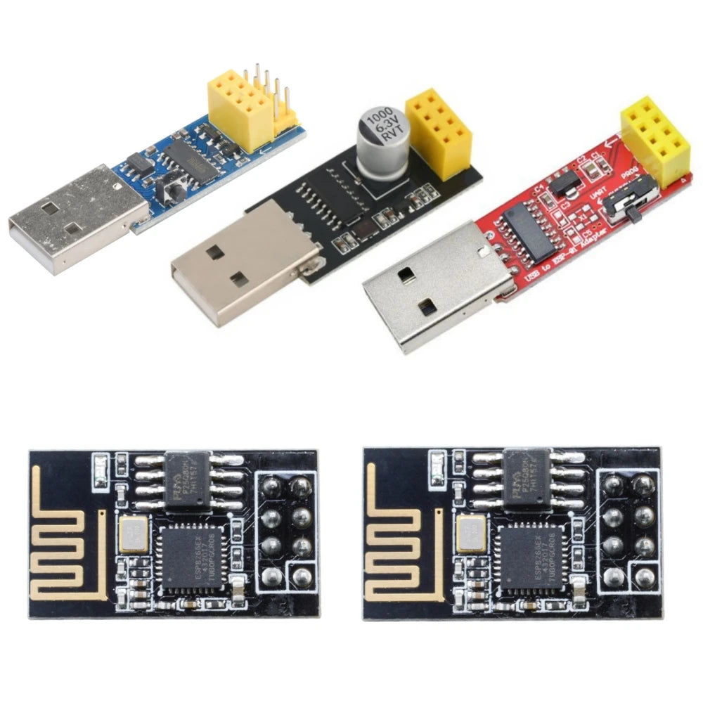 CH340C USB ESP8266 ESP-01 ESP01S Prog WIFI Downloader Module Developent Board for Arduino Programmer Adapter