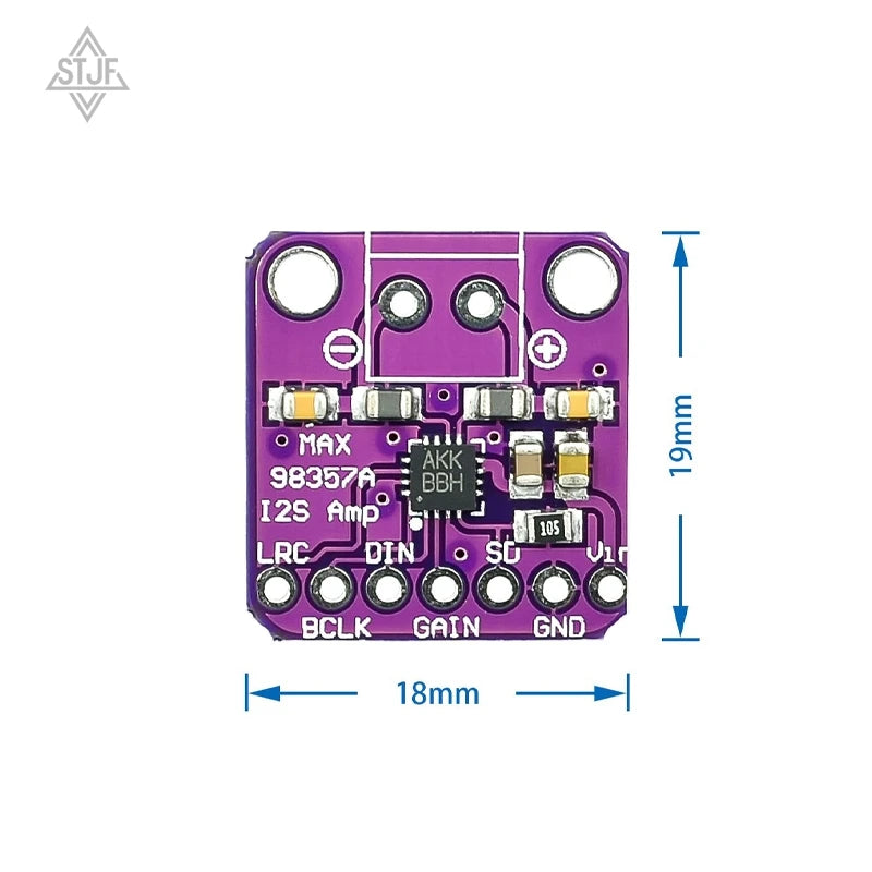 STJF High Quality MAX98357 MAX98357A I2S 3W Class D Amplifier Breakout Interface I2S DAC Decoder for Audio