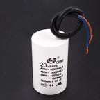 CBB60 Motor Start Capacitor for Washing Machine, Spin Dryer, Water Pump 4/5/6/8/10/12/20/100UF