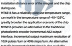 MT6816 High-Speed and High-Precision Magnetic Encoder Magnetic Induction Angle Measurement Sensor Module