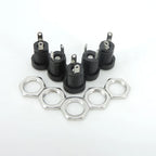 DC022B 5.5 X 2.1mm DC Power Jack Supply Socket Connector DC Female 2 Terminal 2 Pin Panel Mount Connector Plug Adapter 5.5*2.5