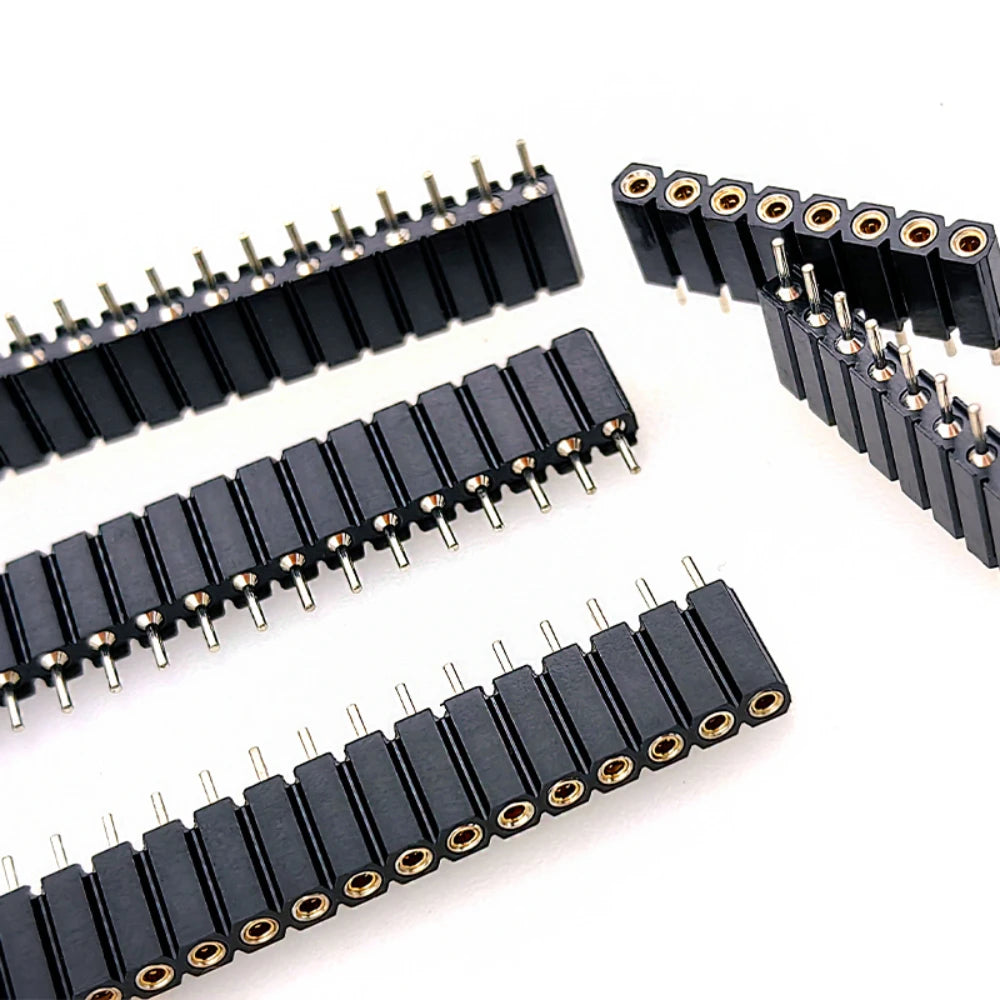 2.54mm PH7 Extra Plastic Height 2P 4P 8P 10P 20P  40P Round Single Row PCB IC Crystal Transistor Socket Hole Female Header