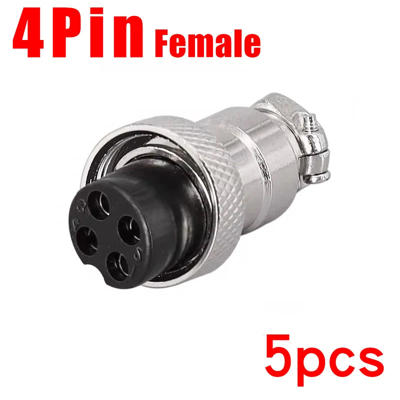 Aviation Plug GX12 GX16 GX20 Butt Soldering Socket 2/3/4/5/6/7/8/9/10Pin Wire Docking Connectors