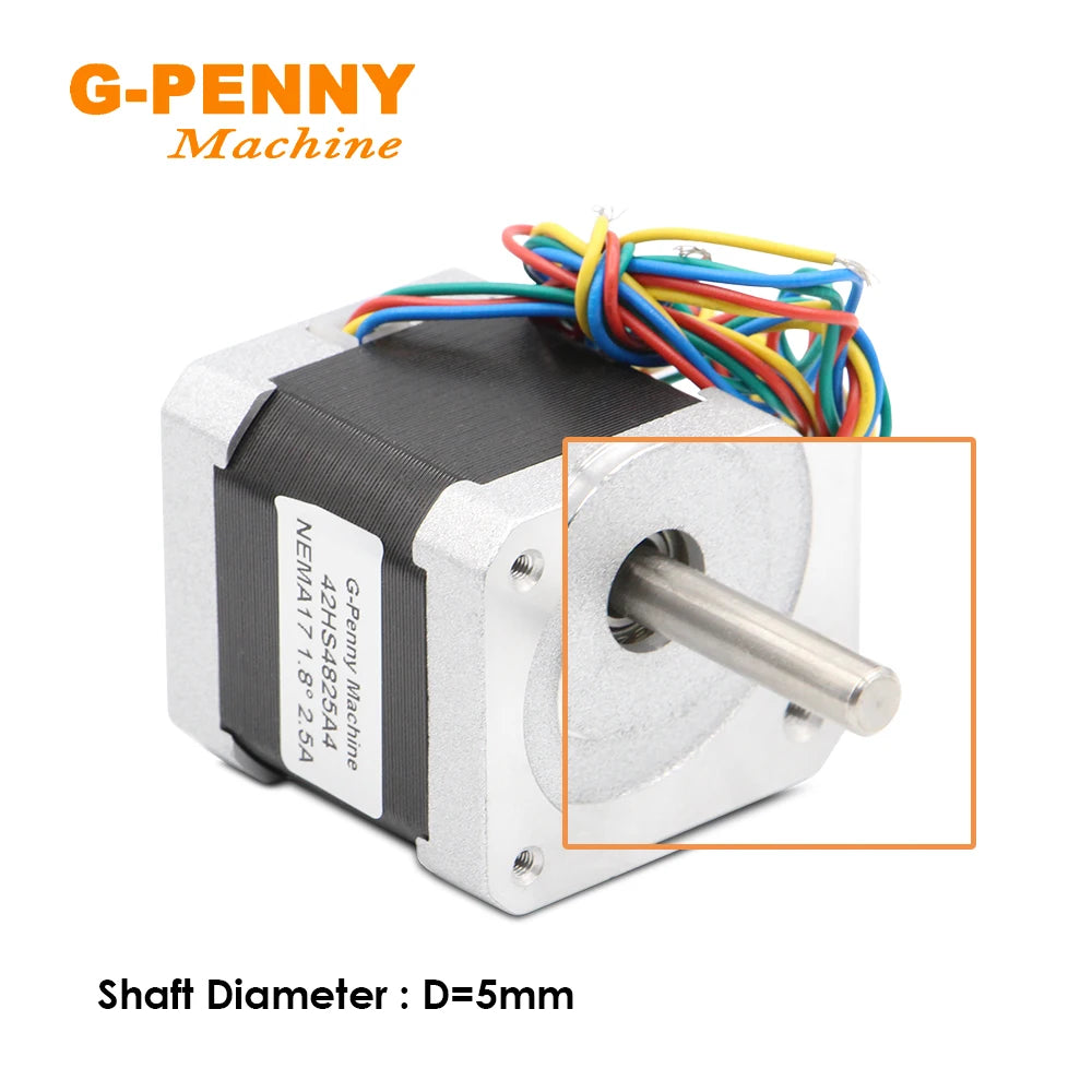 G-Penny Nema17 42HS4825A4 Stepper motor 2.5A 0.50N.m 71OZ-IN 1.8 degree 4-Lead For 3d printer cnc
