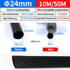 4:1 Heat Shrink Tube With Glue Thermoretractile Heat Shrinkable Tubing Dual Wall Heat Shrink Tubing 4 6 8 12 16 20 24 32mm
