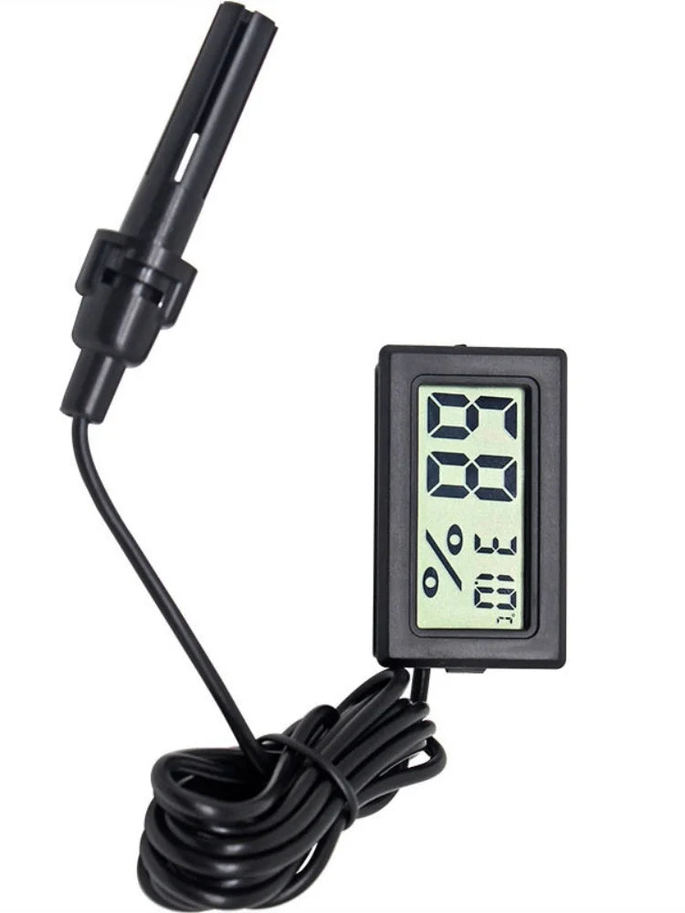 Mini LCD Car Digital Thermometer Hygrometer Temperature Indoor Outdoor Temperature Sensor Humidity Meter Gauge Instruments