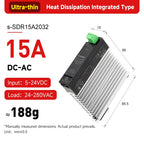ENMG 18mm Ultra-Thin Solid State Relay Single-Phase 5-24VDC DC Control AC with Integrated Heat Sink for Electronics