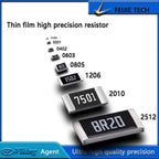 10PCS/lot 0603 0.01% 25PPM high-precision resistor 1R 10R 50R 100R 150R 200R 470R 680R 910R 1Kohm 2Kohm 10Kohm