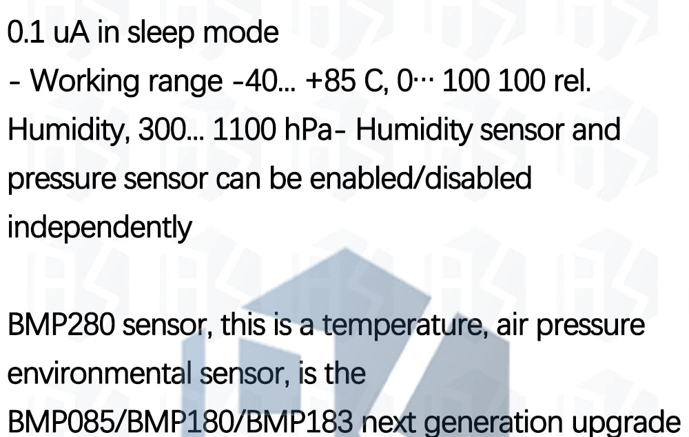 Black ZY BME280 3-in-1 Sensor Module, High Precision Temperature Humidity Barometer Altimeter Monitor Compatible with for Ardui