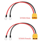 XT90 to O-Ring Terminal Cable XT90H Male and Female to O-Ring Connector Cable with (1m~10m )12AWG 10AWG Silicone Wire