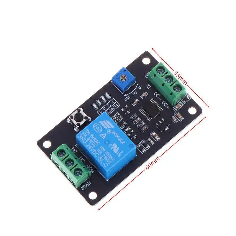 Self Locking Delay Timer Relay Adjustable Time Switch Module Accurate On Off Control for Industrial Automation Home Appliance