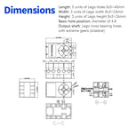Programmable  2KG 360 Degree Servo&Motor Compatible With LEGO Building Blocks Projects Suitable Dual Output Shaft DIY Parts
