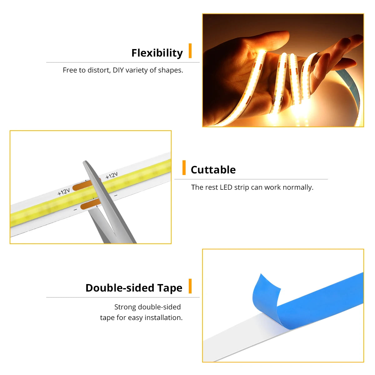 TUYA Smart COB LED Group Lighting Set 1-6PCS Work With Alexa Echo Plus Google Assistant APP Voice Control For Cabinet Showcase