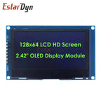 EstarDyn 2.42 Inch LCD 128x64 SSD1309 4 Pin IIC / 7 Pin SPI Serial Interface OLED LCD Display Module
