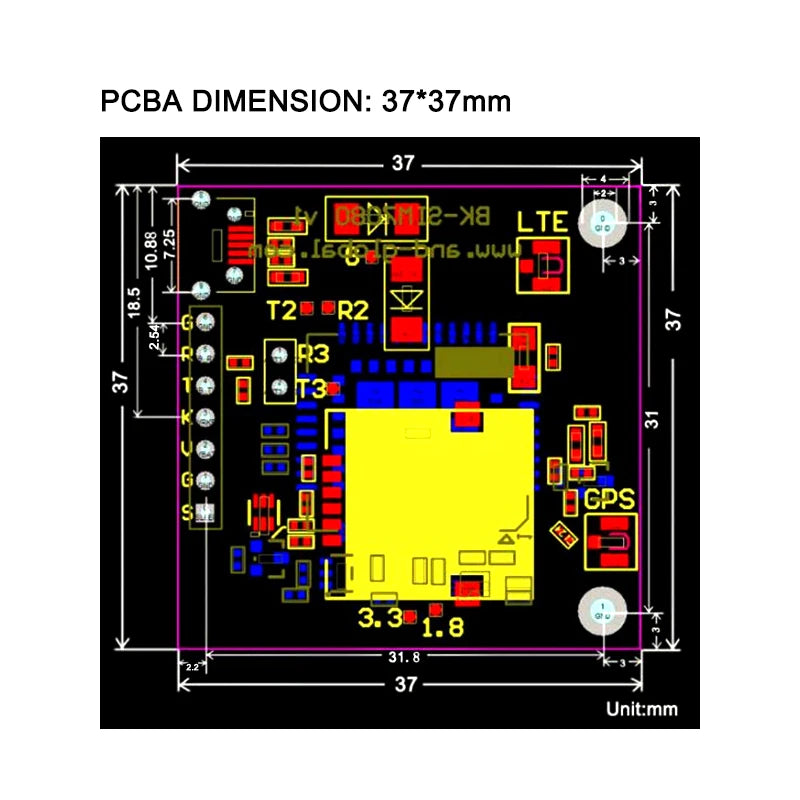 CAT-M NB-IoT SIMCOM SIM7080G Breakout Kit