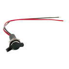 5Pcs Waterproof IP68 DC Power Socket 5521 5525 5A DC Female Jack Panel Mount Solder Connector with Cable Wire 15cm
