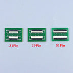 FPC FFC Flexible Flat Cable Extension Connection Board 0.3 MM PCB Pitch 21Pin 25 31 39 45 51 PIN Connector FPC Adapter