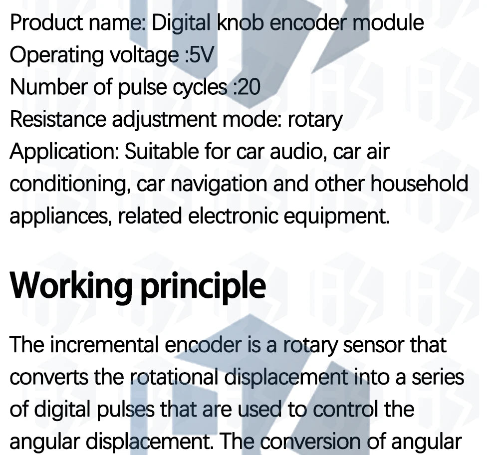 KY‑040 / RV09 / EC11 360° Rotary Encoder Module, Rotary Potentiometer with Knob for Arduino