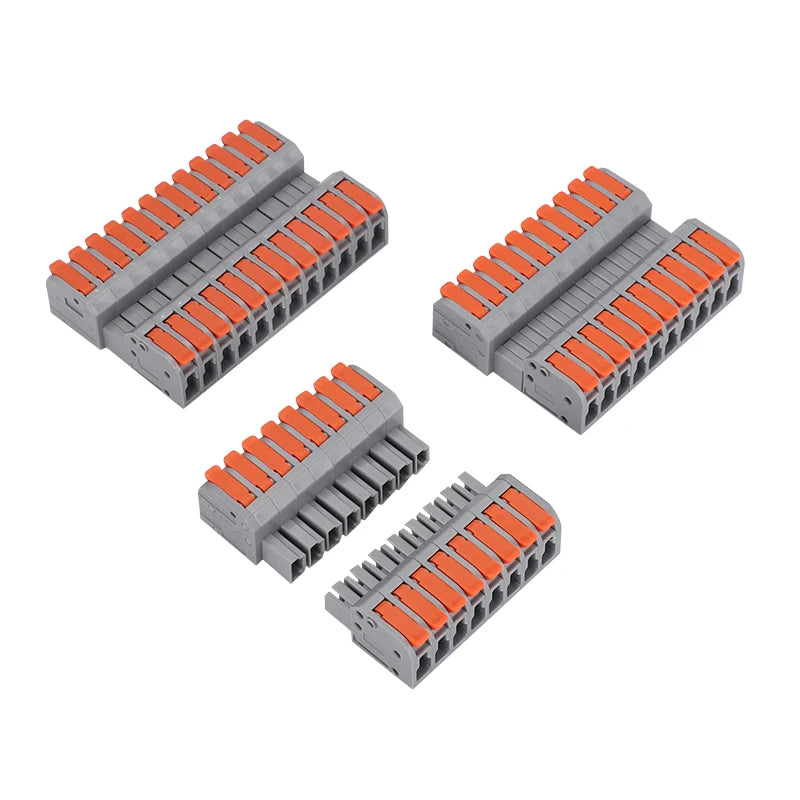 Plug-in Wire Connector 8/10/12 Pin Quick Wire Docking Plug Universal Compact Terminal Block High-Power Male and Female Docking