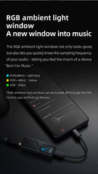 FiiO KA13 Dual CS43131 Portable DAC Amplifier for IOS/Android 3.5mm and 4.4mm Balanced Output, 550mW high Power