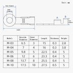 150/300/540pcs Boxed Terminal Block Wire Connector M3-M10 O-type Ground Lugs Terminal Cold-Pressed Copper Tab Wiring Nose