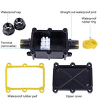 Waterproof IP68 Underwater External 2Way 1IN1OUT Cable Connector Wire Range 5 to 15mm Outdoor Power Cord Electric Junction Box