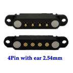 1-10sets 2A DC Magnetic Pogo Pin Connector 2Pin 3Pin 4Pin  5Pin Pogopin Male Female Spring Loaded DC Power Socket 2P 3P 4P 5P