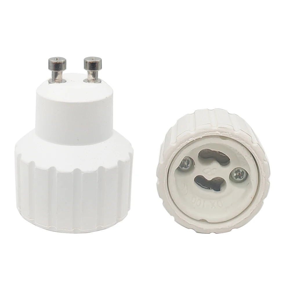 2pcs GU10 to Gu10 Gu10-Gu10 CFL LED Spotlight Socket Extender Lamp Bub Base Holder Converter Adapter
