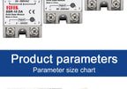 LCTC 1pcs Solid State Relay Single Phase Non-contact SSR DC To DC AC To AC DC To AC 24-380VAC 10A 25A 40A 50A 60A 80A 100A