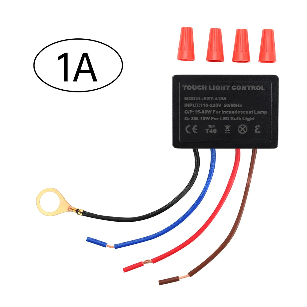 AC110-230V Touch Light Switch Table Lamp Dimmer Control Module Sensor Touch Switch Compatible With Incandescent Lamps LED Sconce