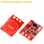 TTP223 Touch Sensor 10Pcs Capacitive Touch Switch Module Toggle Momentary Mode For Arduino ESP8266 Home Appliance Light Control