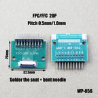 1pcs 4/6/8/10/12/15/16/18/20/22/24/26/30/34/36/40/42/45/50/56 Pin FPC/FFC Adapter Board 0.5mm To 2.54mm Connector