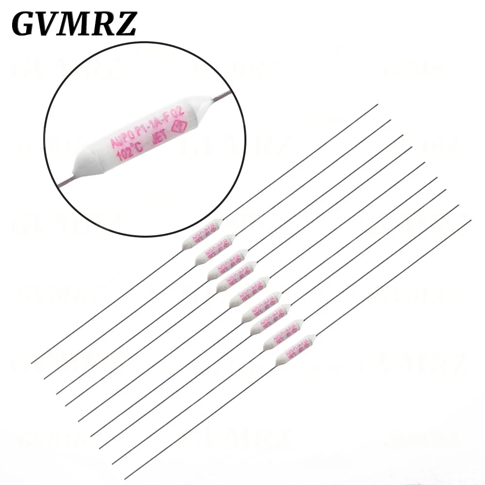 5PCS Temperature Fuse JET RF AUPO 1A 2A 3A 5A 250V 84/102/115/125/130/135/145/150C Degrees