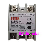 Authentic Original FOTEK Single phase Solid State Relays SSR-10AA 25AA 40AA 50AA 75AA 05DD 10DD 25DD 50DD 75DD -H