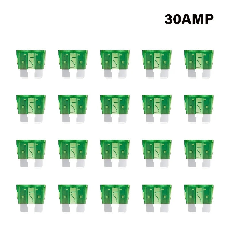 AGASHE 1‑50AWG Inline Blade Fuse Holder 2A‑50A Blade Fuse Kit Auto RV Truck Boat Marine Vehicle Circuit Protection Replacement