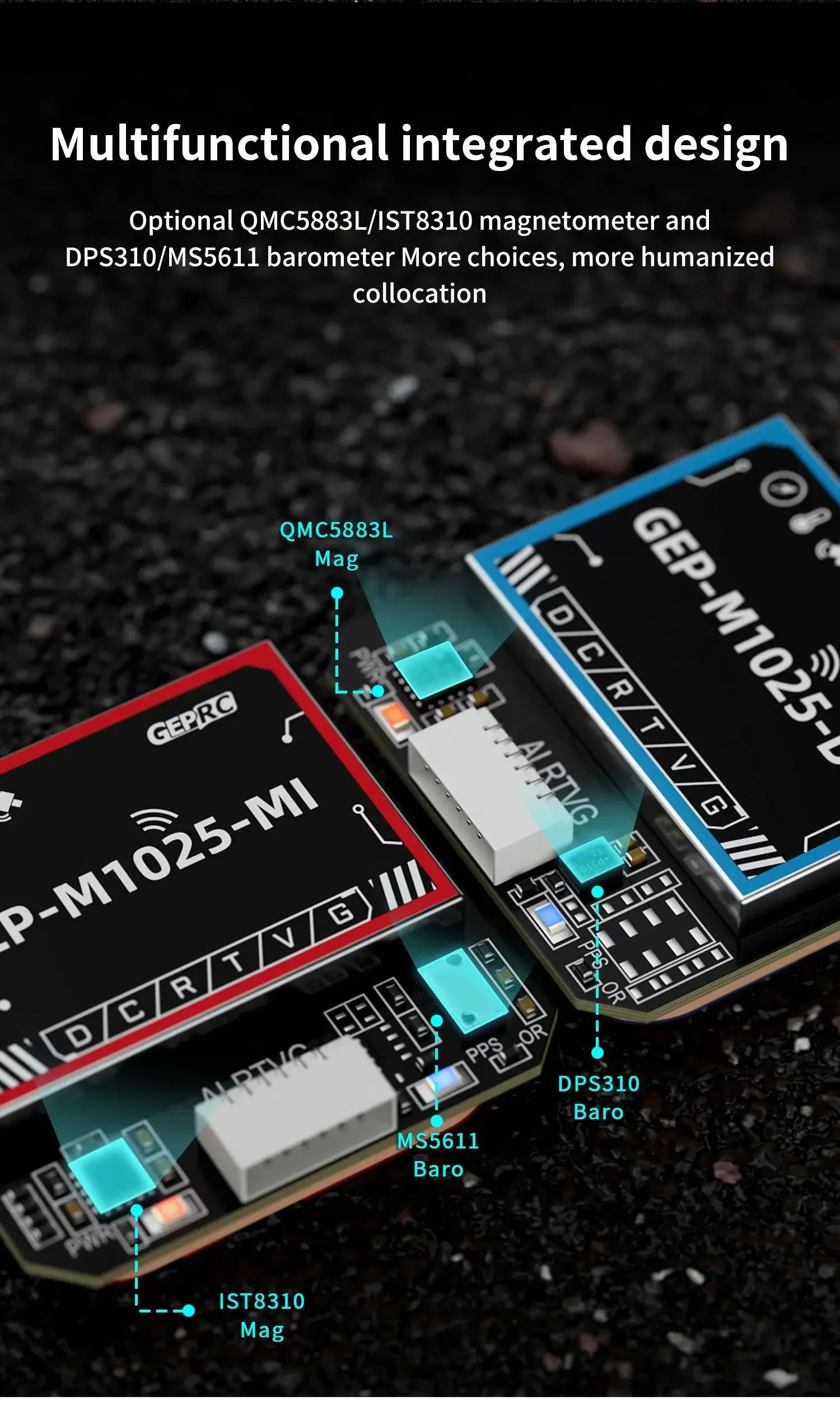 GEPRC GEP-M10Q / M10 Nano / GEP-M1025 DI MI Q GPS U-Blox M10 GNSS Receiver Fast Satellite Lock For RC FPV Drone