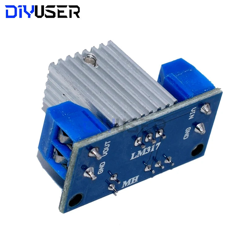 DIYUSER LM317 Adjustable Voltage Regulator Power Supply LM317 DC-DC Converter Buck Step Down Circuit Board  Linear Regulator