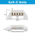OMCH Terminal Bar 7x10 9x14mm Brass Ground Neutral Block High Conductivity Bridge Connector for Power Distribution Cabinet