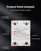 10A 25A 40A 60A 80A 100A Single Phase Slim SSR Solid State Relay With Heat Sink Industrial Relay DIN Rail Mount