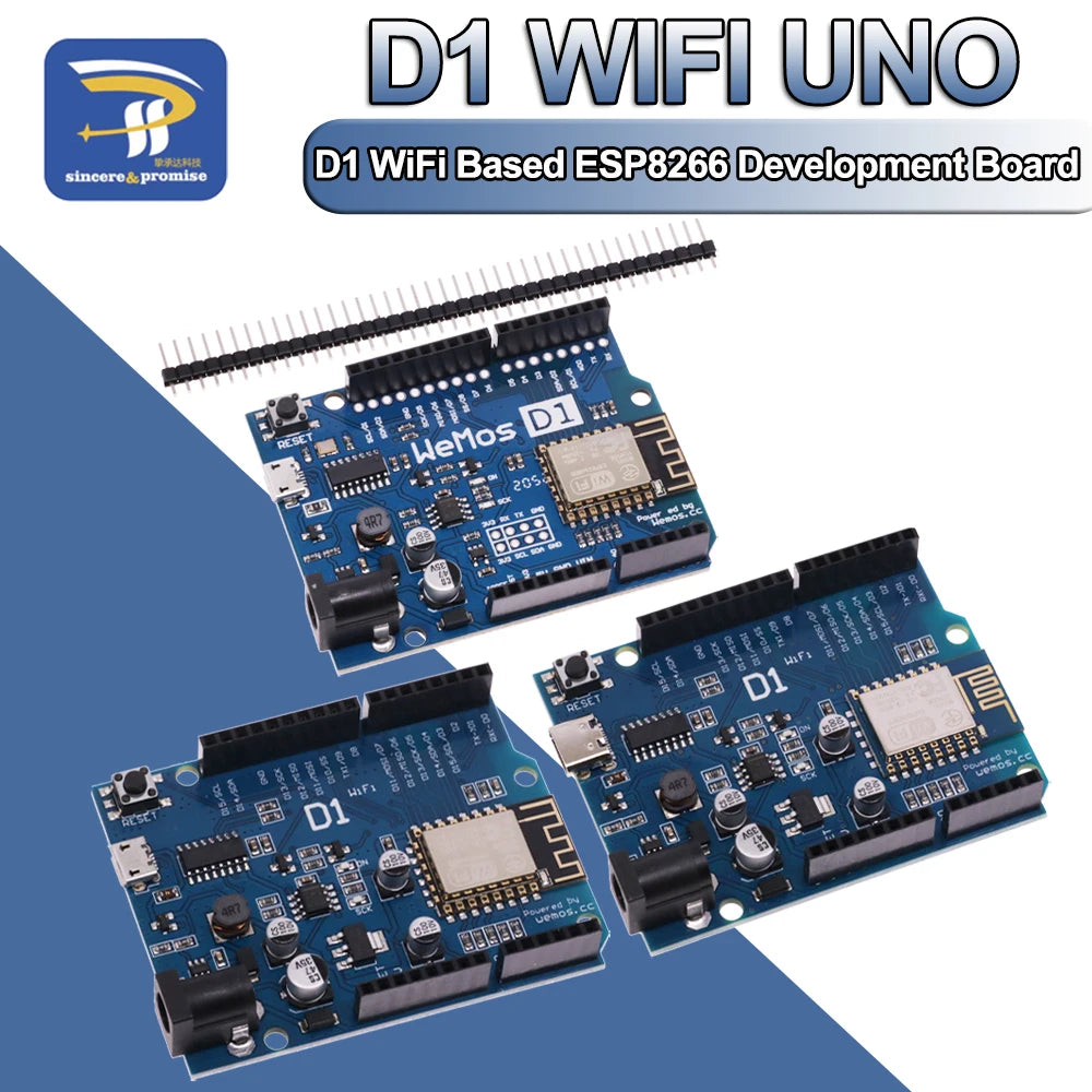 ESP-12E WeMos D1 R2 UNO R3 CH340 CH340G WiFi Development Board Based ESP8266 Shield Smart Electronic For Arduino Compatible IDE