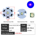 10-100pcs 1W 3W LED Beads 3535 SMD 3W Chip Deep Red Green Royal Blue UV 395nm 410nm 365nm IR 730nm 850nm 940nm Amber 595nm Lamp