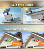 Solar Lights Outdoor 234LED 3 Modes Motion Sensor Flood Lights with Remote IP65 Waterproof Security Solar Lights for Outside
