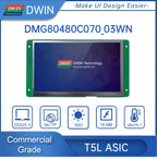 DWIN 7 Inch 800*480 HMI Intelligent TN TFT LCD Display Module UART Commercial Grade Capacitive Touch Screen DMG80480C070_03W