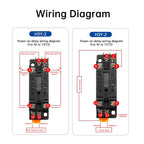 DC12V DC24V AC220V Digital Time Relay Mini Power-on Delay Controller Time Relay Cycle Time Control Delay Device with Base Socket