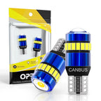 Oprah 2PCS W5W 3030 3014 SMD Car T10 LED 194 168 Wedge Replacement Reverse Instrument Panel Lamp White Bulbs For Clearance Light