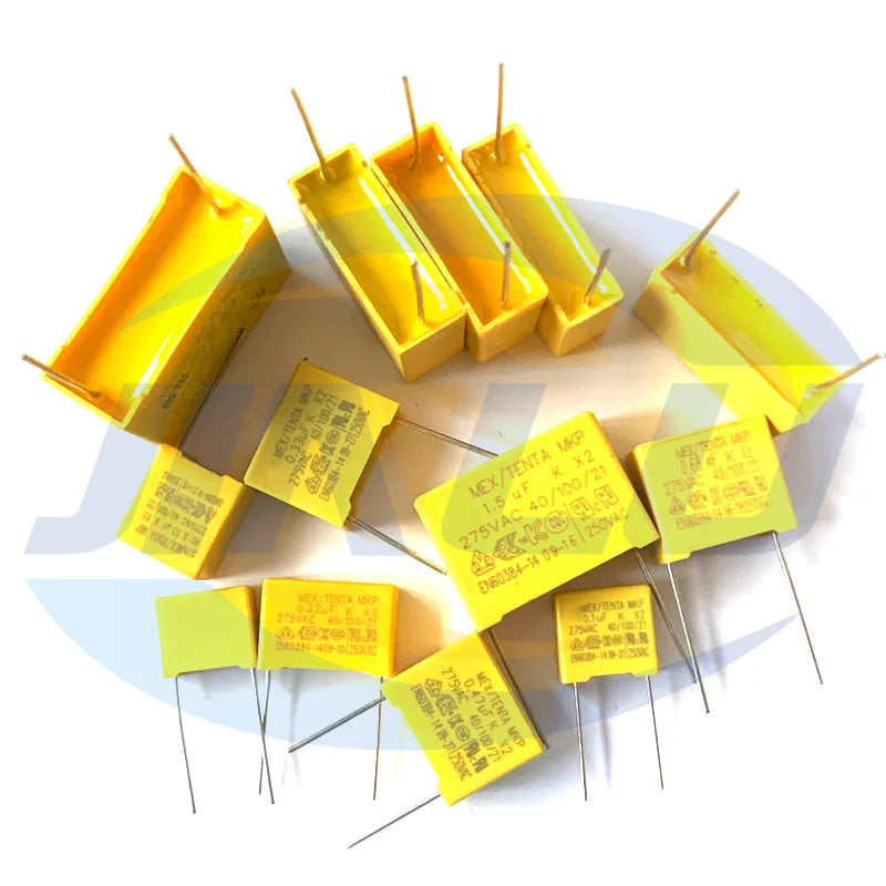 5pcs X2 Safety capacitor 27.5mm 275VAC 275V 1uF 1.2uF 1.5uF 2uF 2.2uF 3.3uF Polypropylene film capacitor