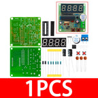 ‌AT89C2051-24PU 8051 Microcontroller LED Clock Kit – 4-Digit 7-Segment DIY Soldering Project with DS1307 RTC (I²C) | Alarm/Timer