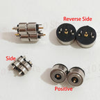 4/5/6/7/8/10mm Circular Magnetic 2Pin Male And Female Pogo Pin Connector 12V 2A Gold-plated For DIY Charging Of Smart Watches